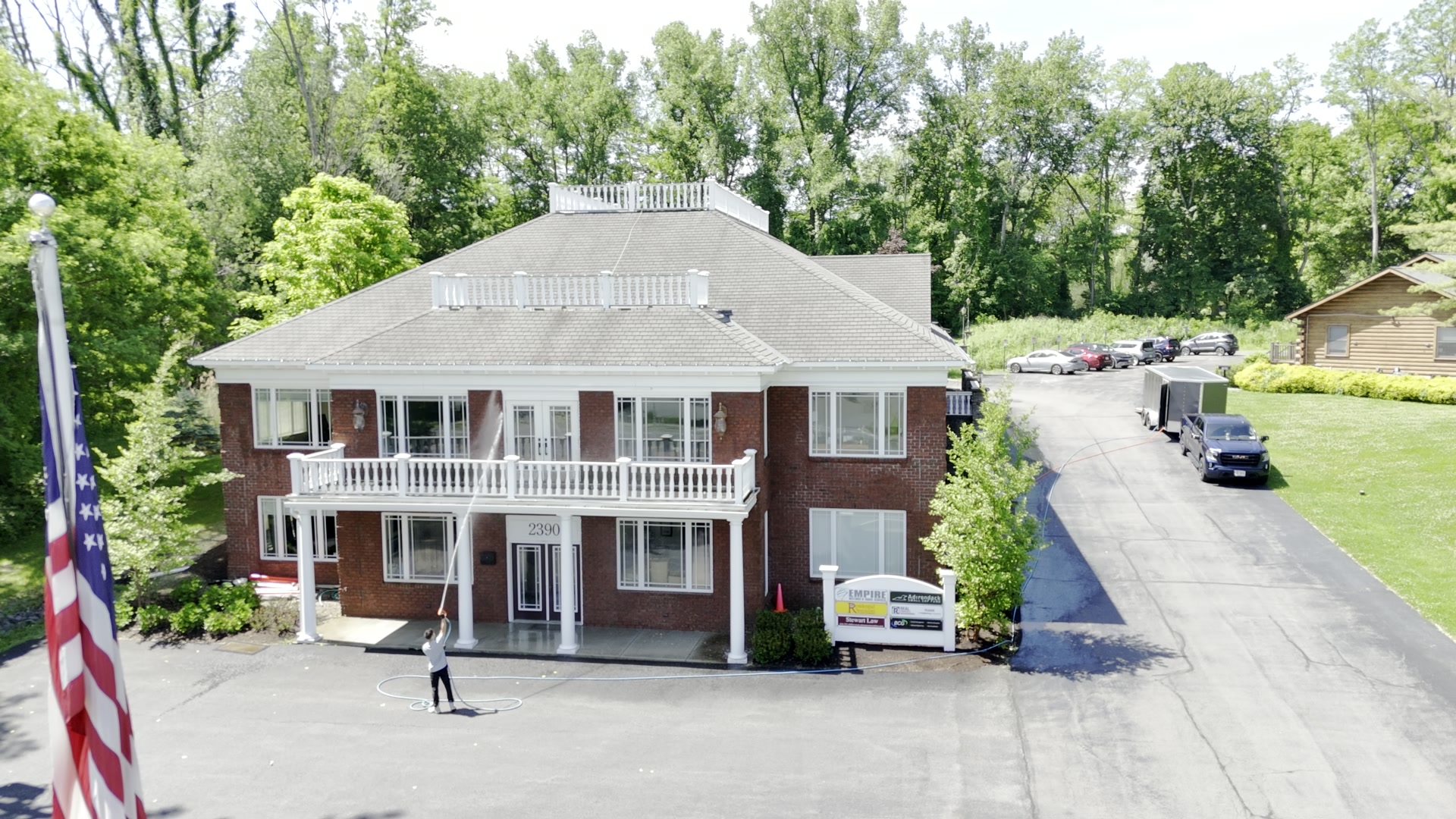 After commercial soft washing Capital Region NY